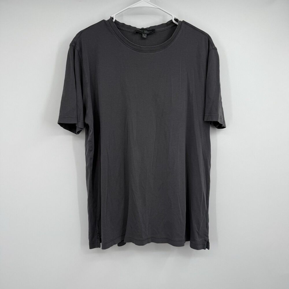 Robert Barakett The Barakett Tee Mens SS XL Pima Cotton Dark Gray Casual